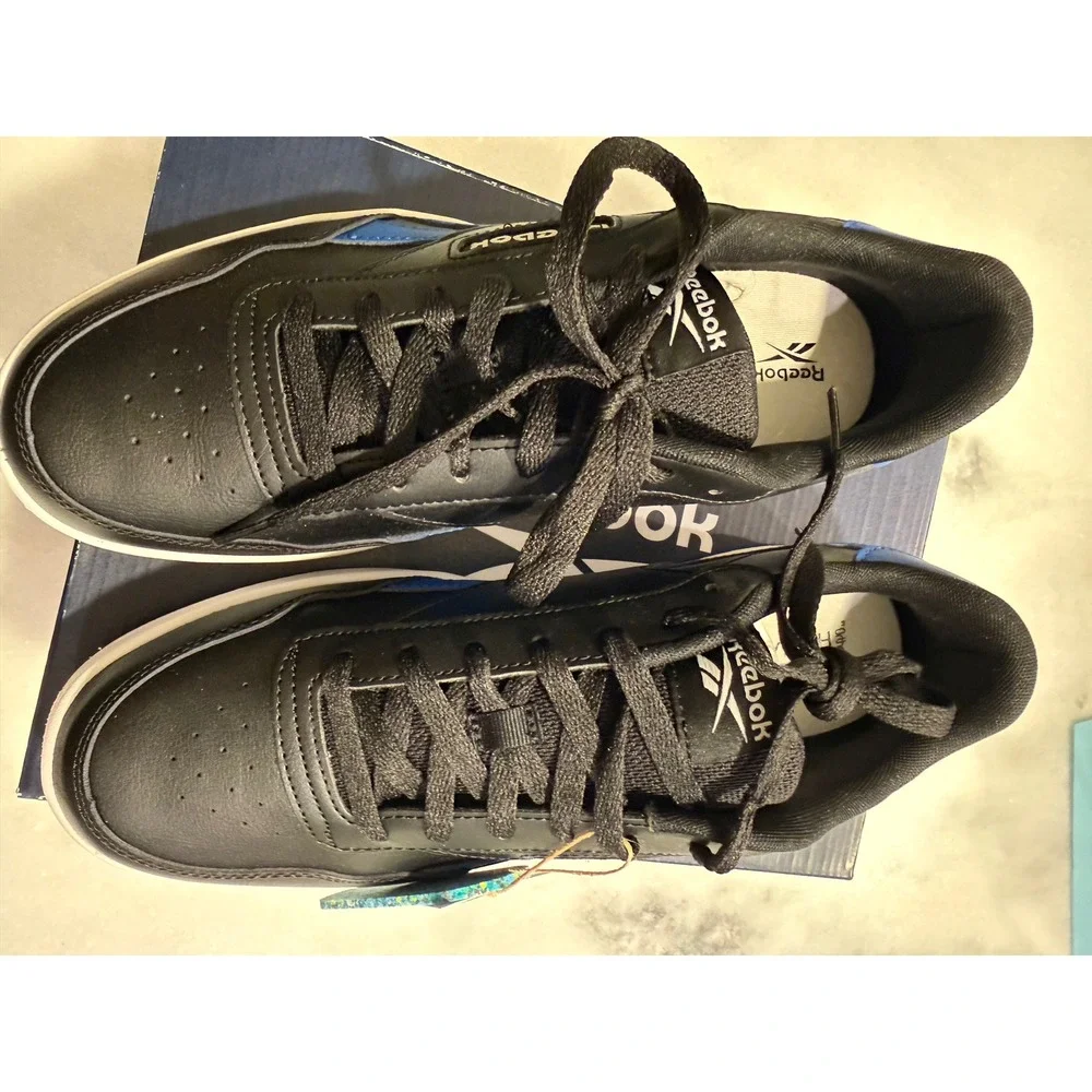 Reebok Court Advance Sneakers Mens Size 10 Black Blue Tennis Shoes 100069447